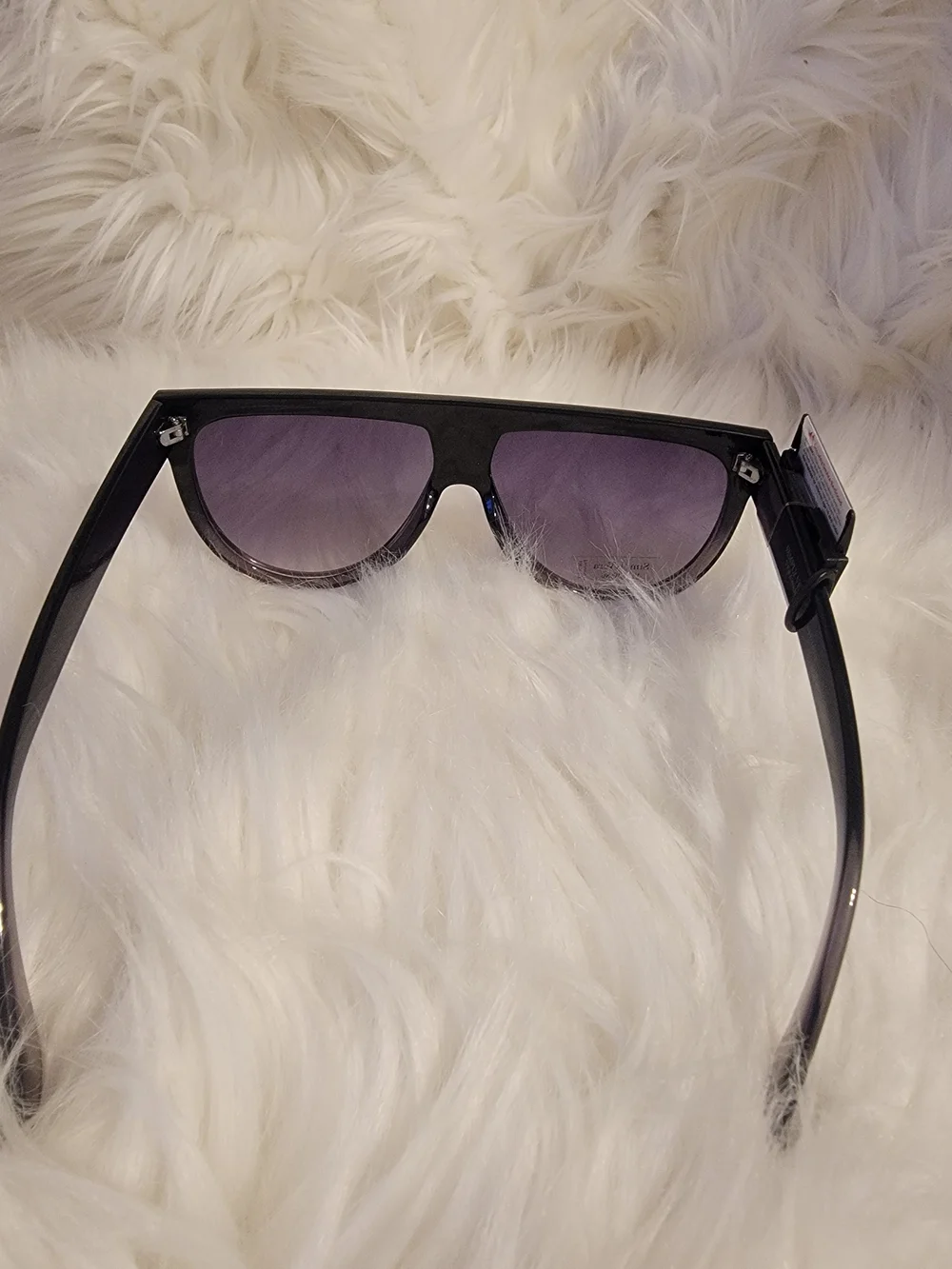 Simply Vera Vera Wang Black Frame Sunglasses with Purple Lenses - Picture 2 of 3